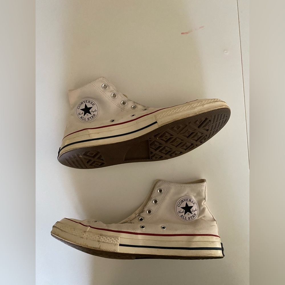White Converse Chuck 70’s, size 11